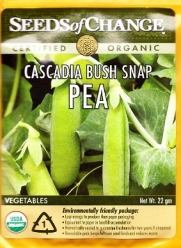 Seeds of Change 01793 Cascadia Bush Snap Pea