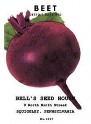 Seed Savers Exchange 910 Open Pollinated Beet Seeds, Detroit Dark Red, 100 Seeds Packet